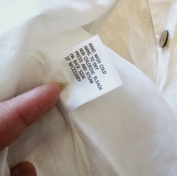LAST CALL🍂 Sigrid Olsen linen rayon button back top blouse - Picture 13 of 14